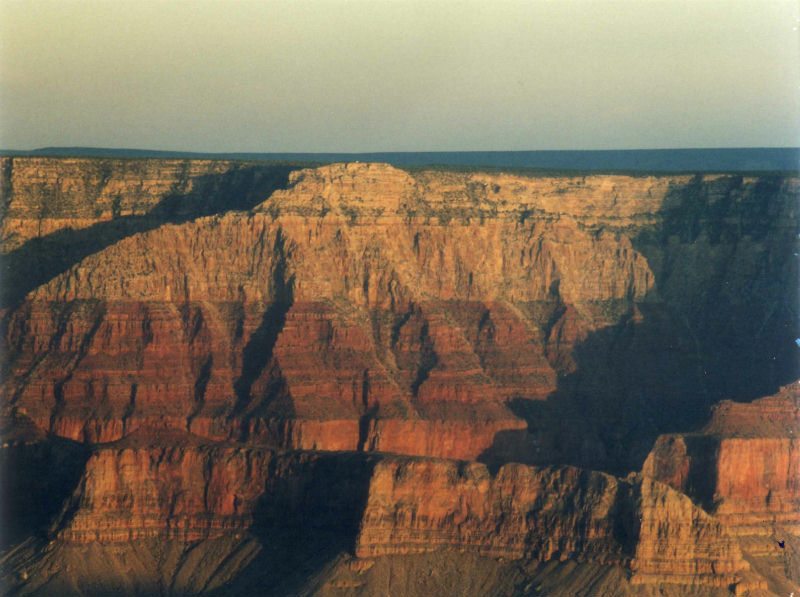 Grand Canyon bij zonsondergang